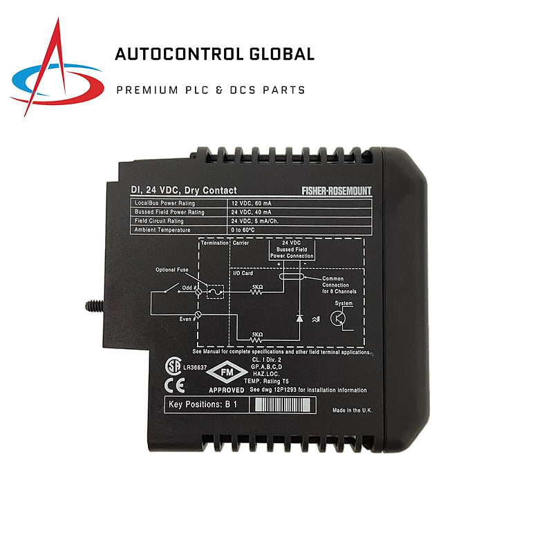 Emerson | KJ3001X1-BB1 | DI, 8-Channel, 24 VDC, Dry Contact Card